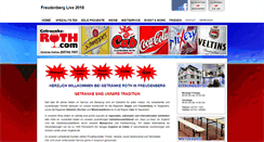 Desktop Screenshot of getraenke-roth.com